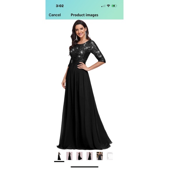 Ever Pretty Elegant Half Sleeved Sequined Evening Dress Size 18‎ - Picture 1 of 12